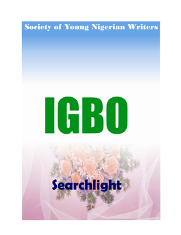 Igbo Searchlight ... Beaming Light on Igbo Culture