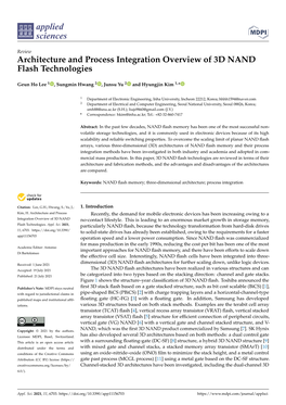 Architecture and Process Integration Overview of 3D NAND Flash Technologies