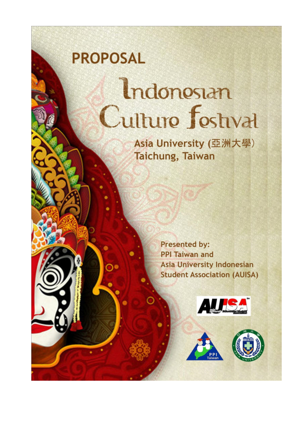 Indonesian Culture Festival 2012 – the Proposal