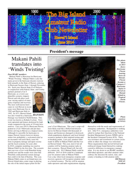 The Big Island Amateur Radio Club Newsletter Hawai‘I Island June 2014