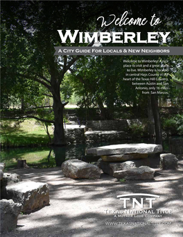 Wimberley a City Guide for Locals & New Neighbors