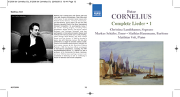 Peter CORNELIUS Complete Lieder