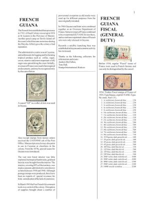 French Guiana, and Stamps International, Krakow