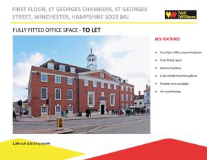 First Floor, St Georges Chambers, St Georges Street, Winchester, Hampshire So23 8Aj