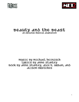 Beauty and the Beast an Original Musical Adaptation