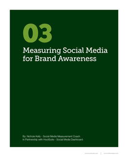 Measuring Social Media for Brand Awareness