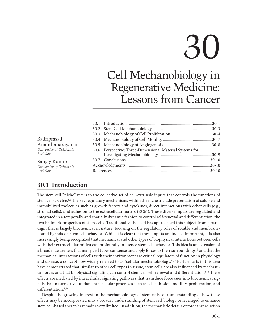 Cell Mechanobiology in Regenerative Medicine: Lessons from Cancer