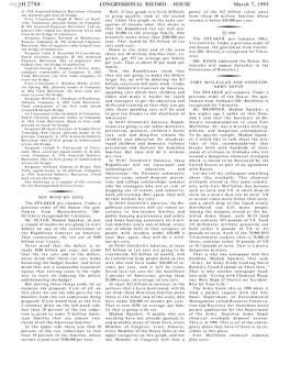 H 2784 CONGRESSIONAL RECORD — HOUSE March 7, 1995 A, 27Th Armored Infantry Battalion