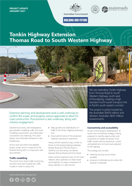 Tonkin Highway Extension Thomas Road to South Western Highway
