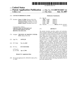(12) Patent Application Publication (10) Pub. No.: US 2007/0136827 A1 Collins Et Al