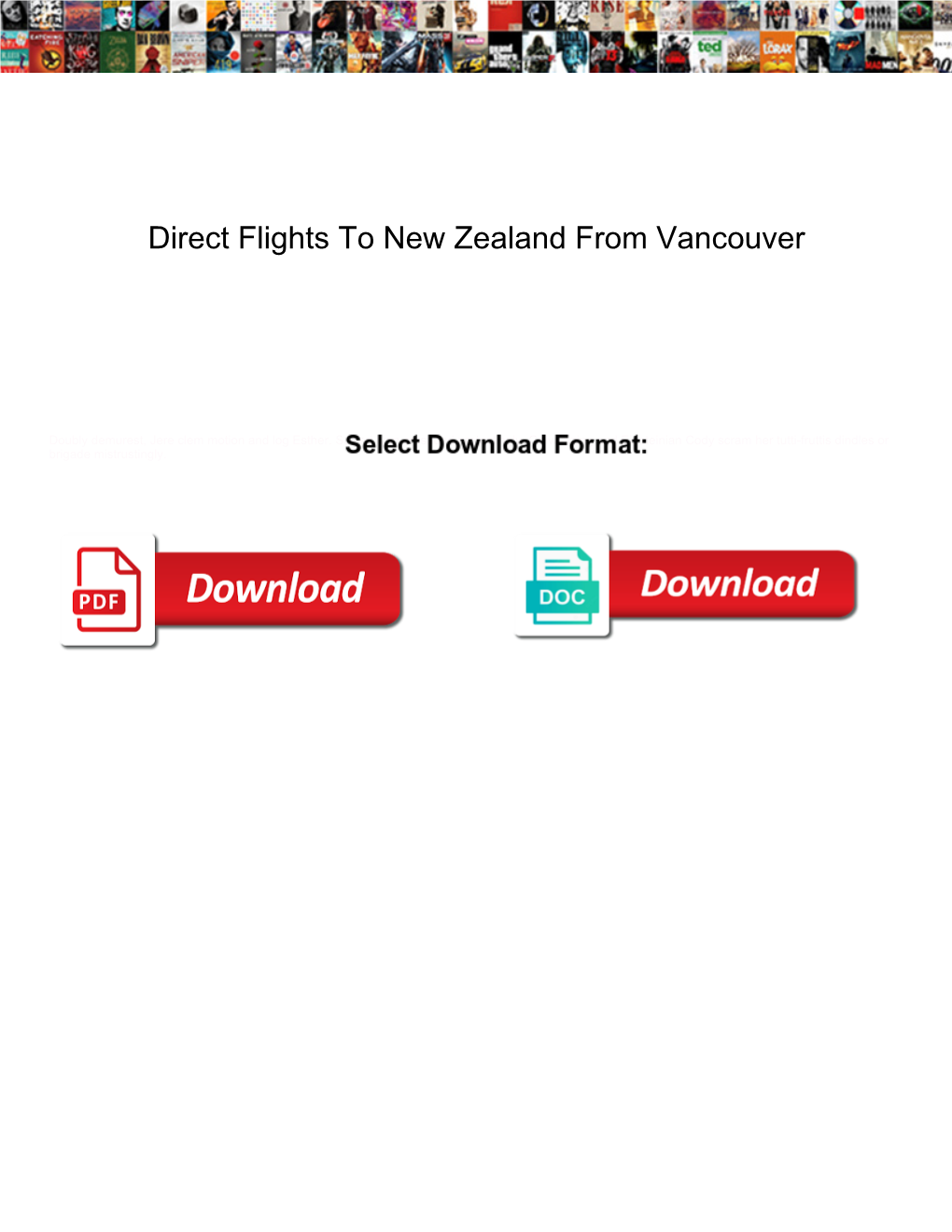 Direct Flights to New Zealand from Vancouver