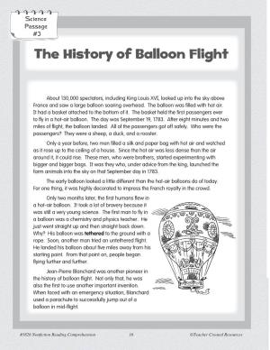 The History of Balloon Flight