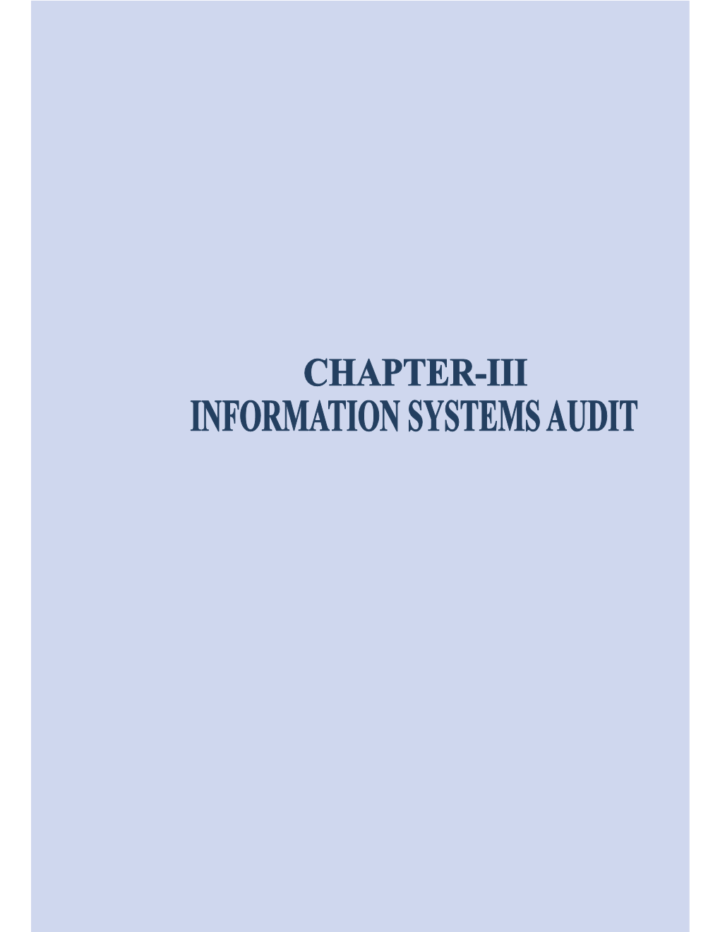 Information Systems Audit