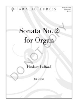 Sonata No. 2 for Organ—PPM01301