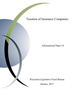 Taxation of Insurance Companies