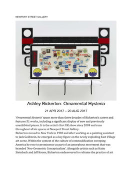 Ashley Bickerton: Ornamental Hysteria