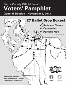 Local Voters' Pamphlet General Election - November 5, 2013