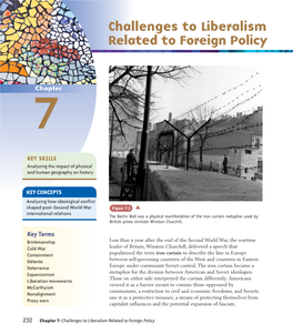 Challenges to Liberalism Related to Foreign Policy 7Chapter
