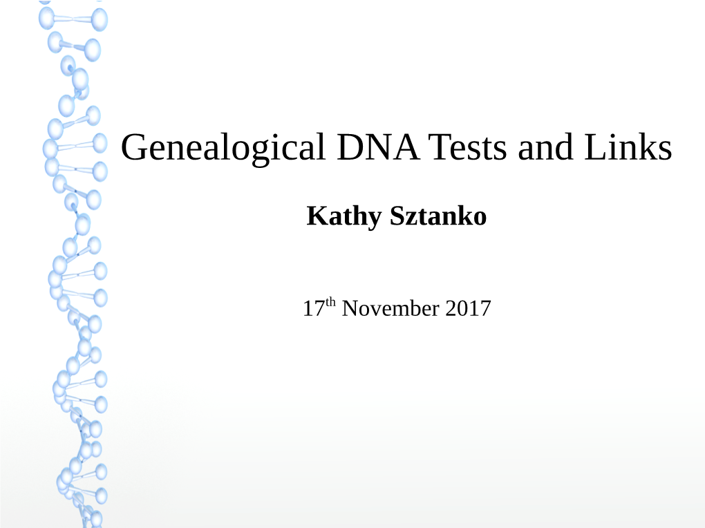 Genealogical DNA Tests and Links