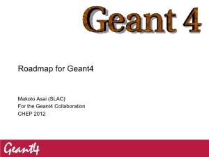 Roadmap for Geant4