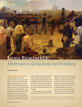 Minnesota at Gettysburg and Vicksburg