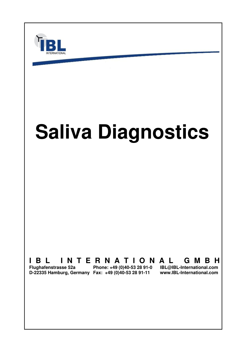 Saliva Diagnostics