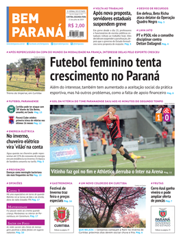 Futebol Feminino Tenta Crescimento No Paraná Além Do Interesse, Também Tem Aumentado a Aceitação Social Da Prática