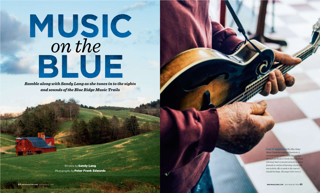 Ramble Along with Sandy Lang As She Tunes in to the Sights and Sounds of the Blue Ridge Music Trails