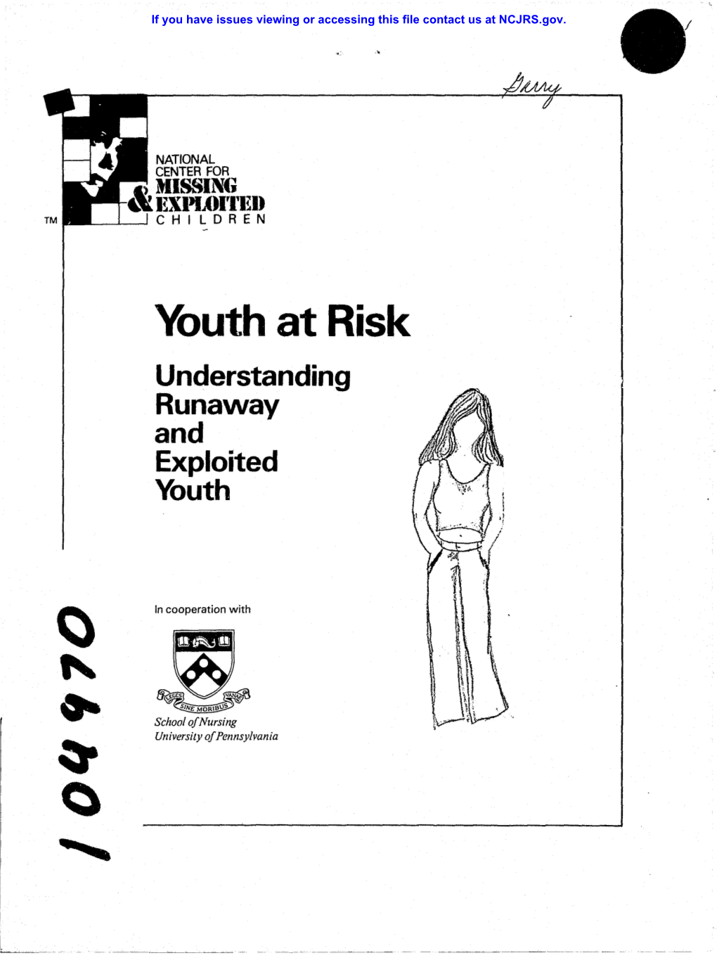 Youth at Risk Understanding Runaway and Exploited Youth