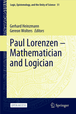 Paul Lorenzen–Mathematician and Logician