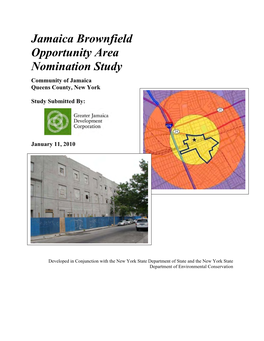 Jamaica Brownfield Opportunity Area Nomination Study