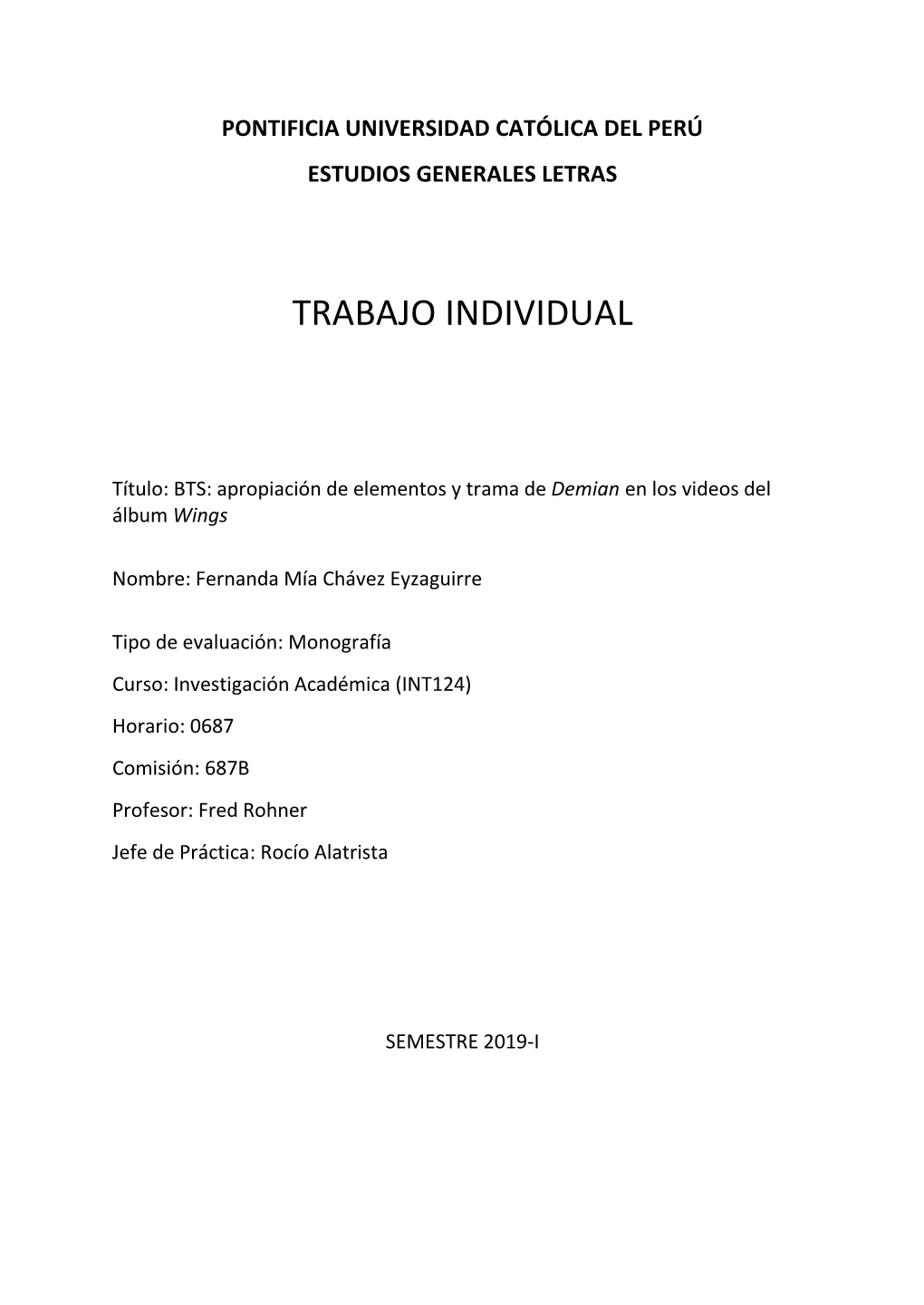 Trabajo Individual