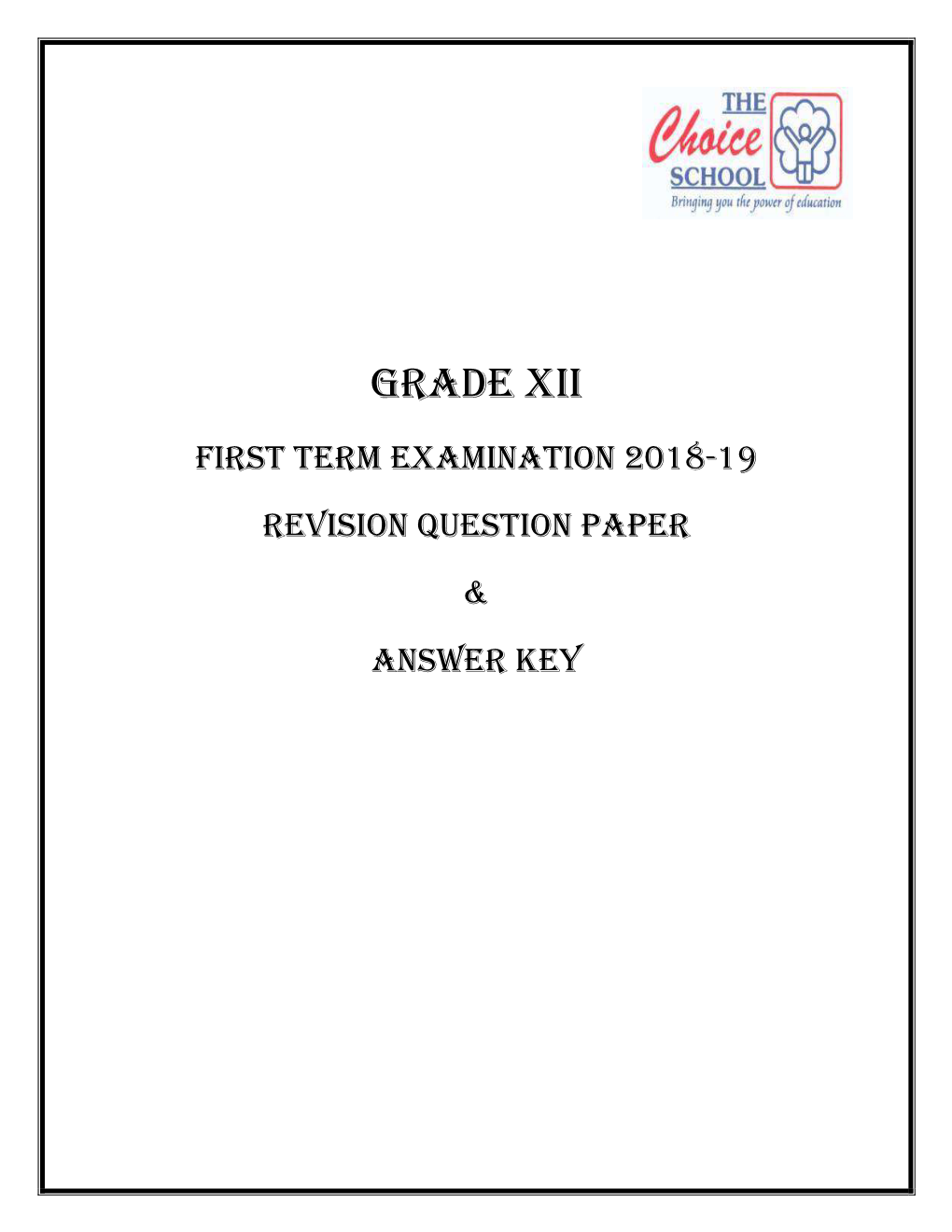 Grade-XII-Revision