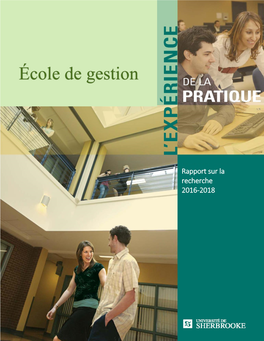 Rapport Sur La Recherche 2016-2018