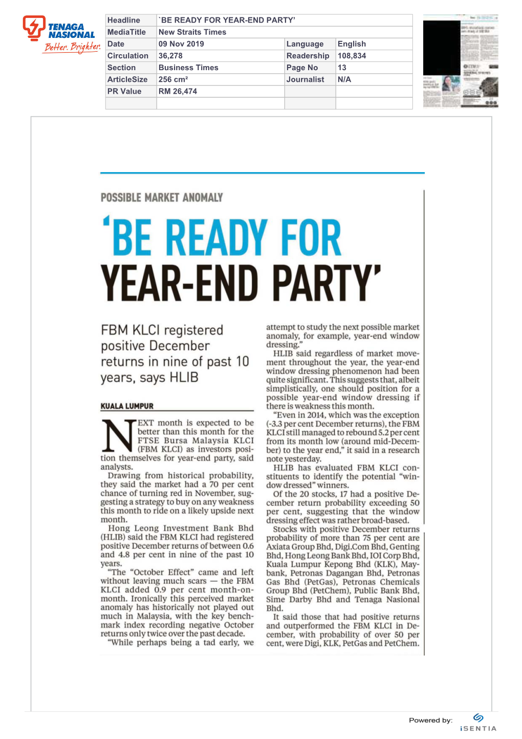 'Be Ready for Year-End Party'