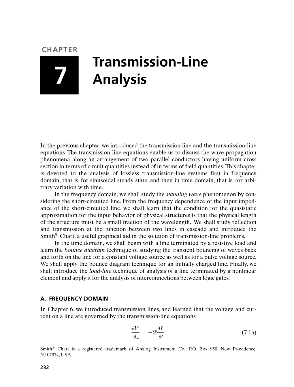 Transmission-Line Analysis