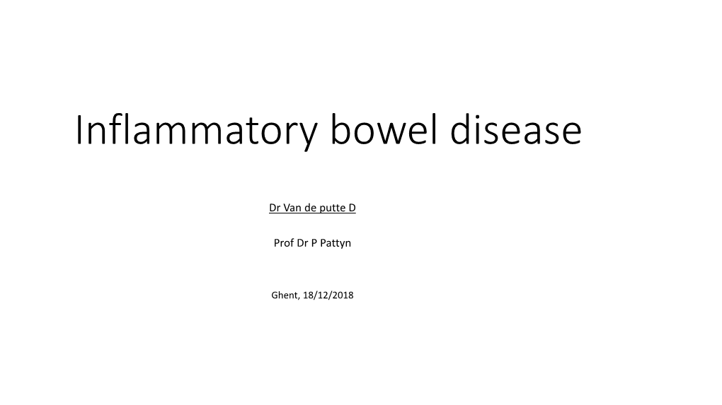 Inflammatory Bowel Disease