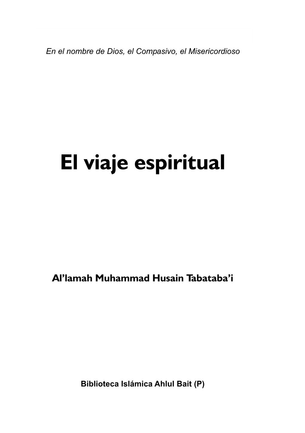 El Viaje Espiritual