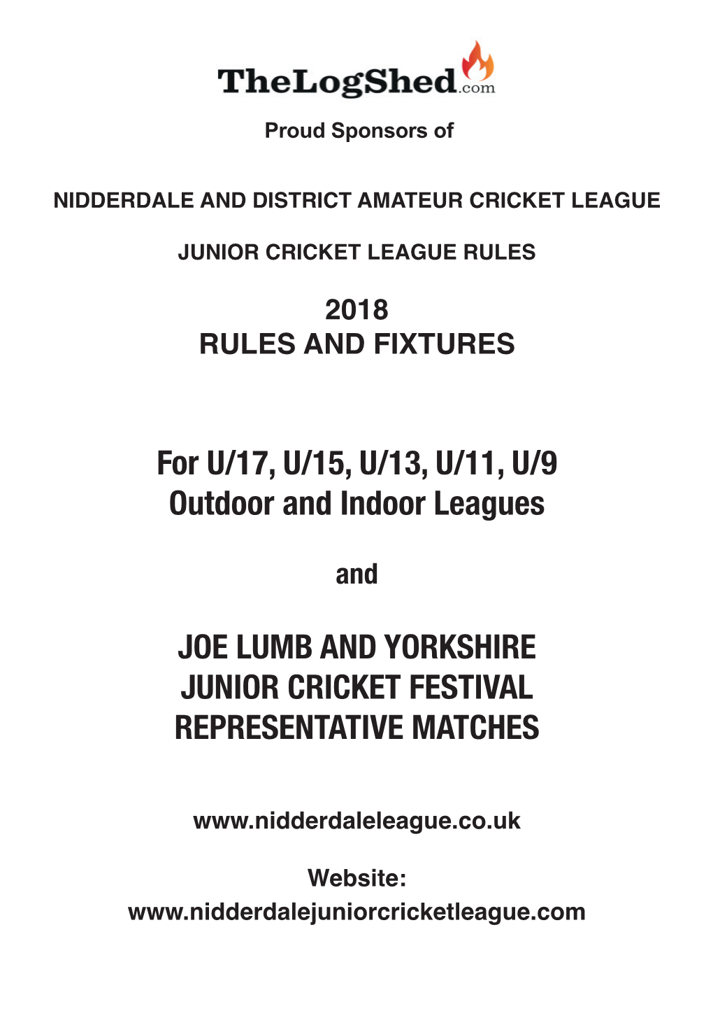 2018 Rules and Fixtures 2017