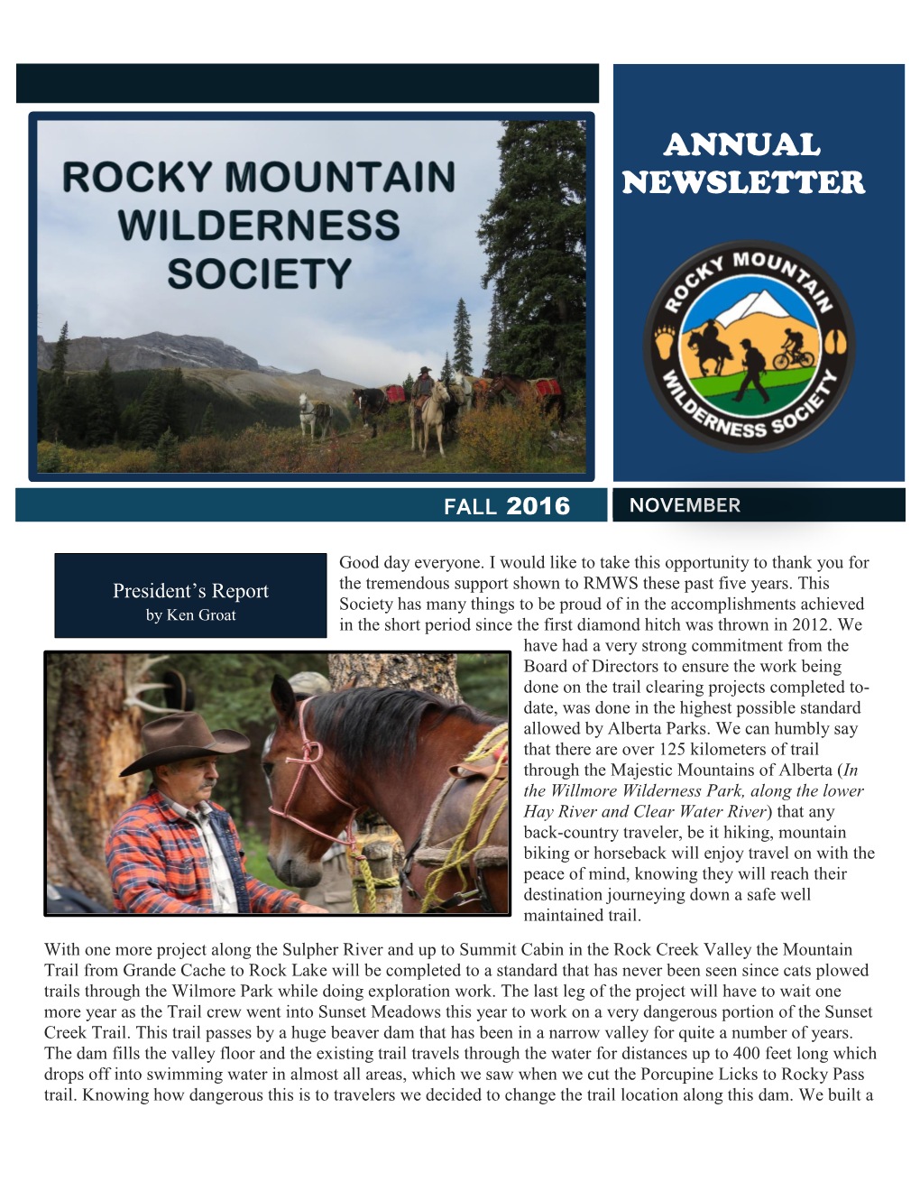 Annual Newsletter