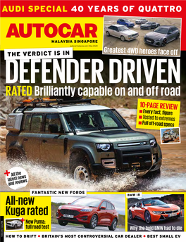 RATED Brilliantly Capable on and Off Road 10-PAGE REVIEW Every Fact, Figure Tested to Extremes Full Off-Road Specs