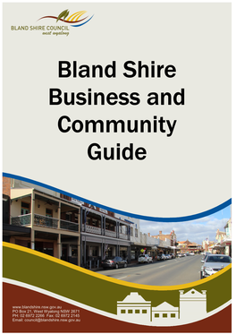 Bland Shire Business and Community Guide