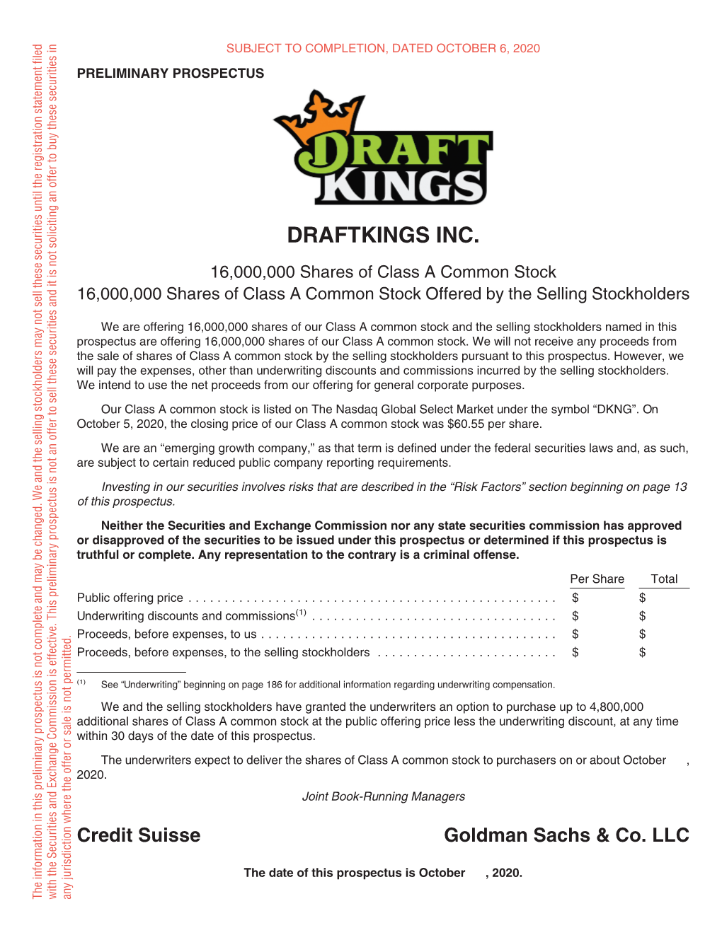 Draftkings Inc