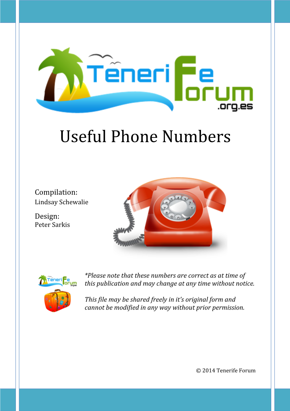 Useful Tenerife Phone Numbers