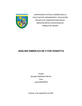 Análisis Simbólico De V for Vendetta