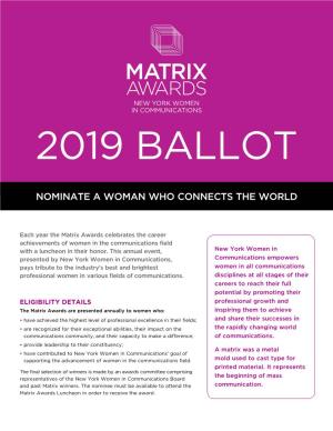 Nominate a Woman Who Connects the World