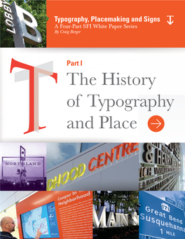 The History of Typography and Place