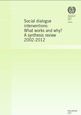 Social Dialogue Interventions 2002-2012