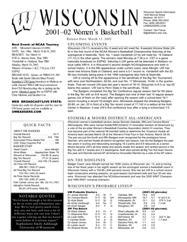 2001–02 Women's Basketball