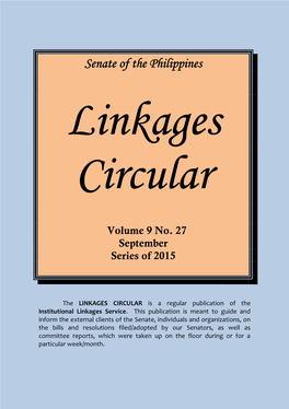 Linkages Circular Vol. 9 No. 27